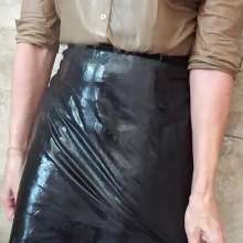 MadelineOasis: Oasis Video--Nice Skirt and Blouse Soaked in a Shower