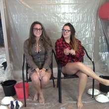 Jayce: Payton and Jezzies First Messy Game of Pies and Slime, Cameo by me!