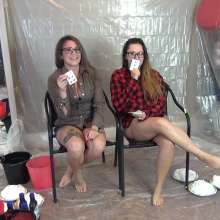 Jayce: Payton and Jezzies First Messy Game of Pies and Slime, Cameo by me!