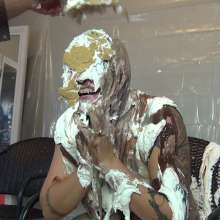 Jayce: Payton and Jezzies First Messy Game of Pies and Slime, Cameo by me!
