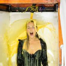 CandyCustard: Photoset: Aston Gunged PVC Catsuit