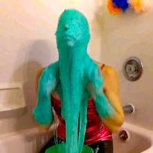 Clifford Anderton: Crazy Slime Play in Pink Dress