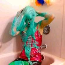 Clifford Anderton: Crazy Slime Play in Pink Dress