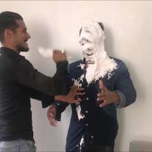 RevSlymsford: Rafa V John in "Don't Date My Little Sister!" Piefight