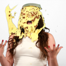 PieZone: Pompous Rich Woman Gets Rainbow Clown Pied!