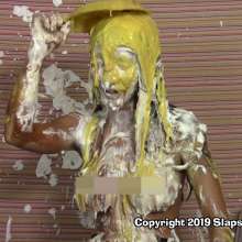 SlapstickStuff: Naomi Edits!  Messy and Stripped in Hose and Heels!