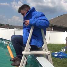 Jayce: Stephon in Down Jacket, Jeans, Boots down to BB's Pool