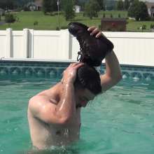 Jayce: Stephon in Down Jacket, Jeans, Boots down to BB's Pool