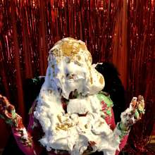 mrsbee: Bee's Holiday Shoot!  Angel wings, red and green slime, oh my!