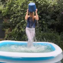 eileenvogel: W309 Wine in the afternoon Eileen in white jeans in the kiddy pool