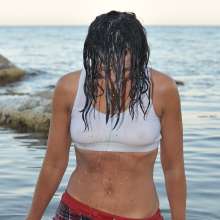 ufa217: Tanya gets wet in Black sea.