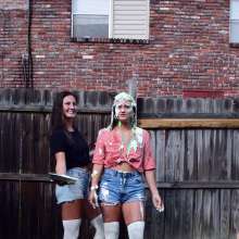 FunFilled Photography: Caprice Is Pied and Slimed in Her Clothes by Amy!