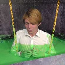 WamtasticUK: Lowered into Giant Cold Slime Tanks The Vat Aiden Vs Josh