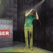 WamtasticUK: Lowered into Giant Cold Slime Tanks The Vat Aiden Vs Josh