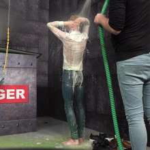 WamtasticUK: Lowered into Giant Cold Slime Tanks The Vat Aiden Vs Josh