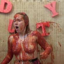 Big_Tits_Gunge: Lauren Slimed and Splattered In  'Dirty Girl'