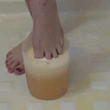 Big_Tits_Gunge: Lauren Totally Slimed With Eggs and Foot Play