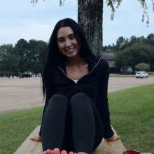 FunFilled Photography: Mallory's Messy Bare Feet Crushing Cherry Pie Filling!