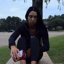 FunFilled Photography: Mallory's Messy Bare Feet Crushing Cherry Pie Filling!