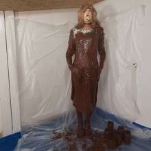 Wetlook Doll: Messy Chocolate Dress