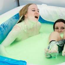 CandyCustard: Photoset: Sneaky Deep Pool Fun