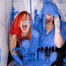CandyCustard: Photoset: Two Girl PVC Gunge