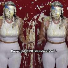 SlapstickStuff: Now Edited!  Sasha's Messy Workout, Plus Smash vs.  Smush!