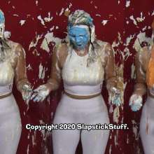 SlapstickStuff: Now Edited!  Sasha's Messy Workout, Plus Smash vs.  Smush!