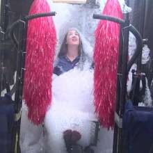 LiquidX: The Human Carwash: Michaela in Denim