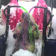 LiquidX: The Human Carwash: Michaela in Denim