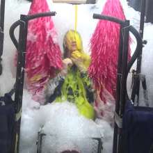 LiquidX: The Human Carwash: Michaela in Denim