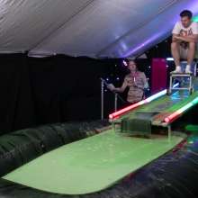 LiquidX: The Plunga!  Messyworld Producer Dunked by Janey and Michaela