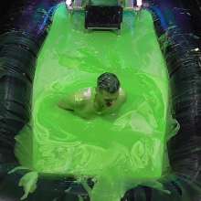 LiquidX: The Plunga!  Messyworld Producer Dunked by Janey and Michaela