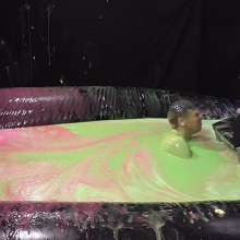 LiquidX: The Plunga!  Messyworld Producer Dunked by Janey and Michaela