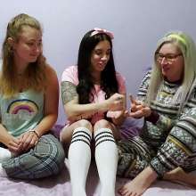 The Man and The Wife: New Download: 'The Sleepover' (3 girl scene with pies!)