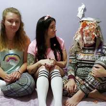 The Man and The Wife: New Download: 'The Sleepover' (3 girl scene with pies!)