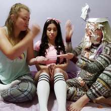 The Man and The Wife: New Download: 'The Sleepover' (3 girl scene with pies!)