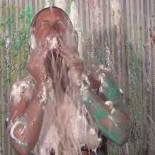 Anglefan: Hot busty blonde slimed