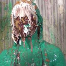 Anglefan: Hot busty blonde slimed