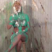 Anglefan: Hot busty blonde slimed