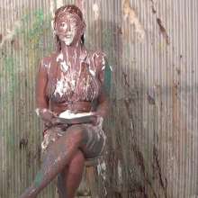 Anglefan: Hot busty blonde slimed