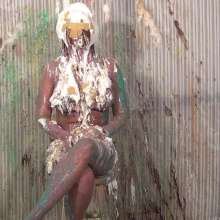 Anglefan: Hot busty blonde slimed