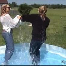 wamtec: Wet Jeans Girls--Steffi and Angel