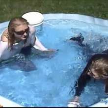 wamtec: Wet Jeans Girls--Steffi and Angel
