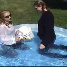 wamtec: Wet Jeans Girls--Steffi and Angel
