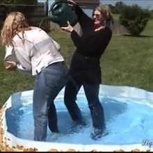 wamtec: Wet Jeans Girls--Steffi and Angel