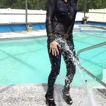 Tight and Wet Clothes: Felicia Gets Hosed by Jessica