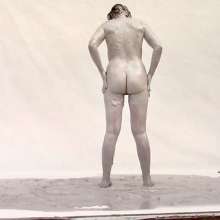 FOXY: Aurel with her stretched leotard