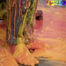 WamtasticUK: Jayden Talks Football While Squirted with Gunge
