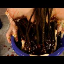 RevSlymsford: Kaydens Gross Buckets: Mac N Cheese, Mayo, BBQ Sauce, Potato